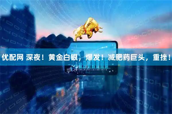 优配网 深夜！黄金白银，爆发！减肥药巨头，重挫！