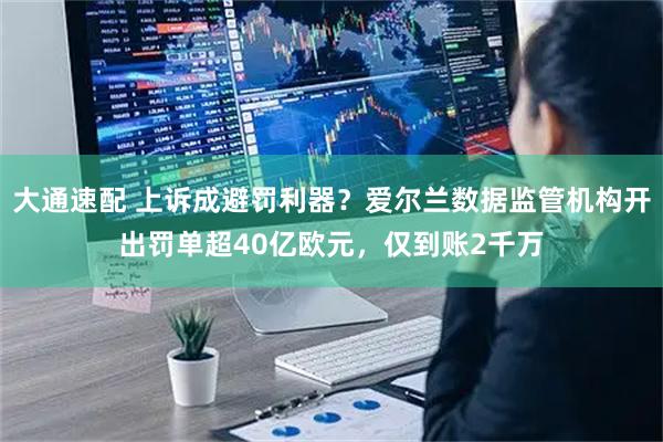 大通速配 上诉成避罚利器？爱尔兰数据监管机构开出罚单超40亿欧元，仅到账2千万