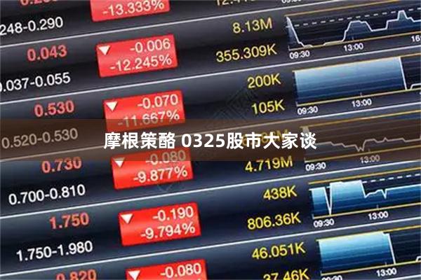 摩根策酪 0325股市大家谈