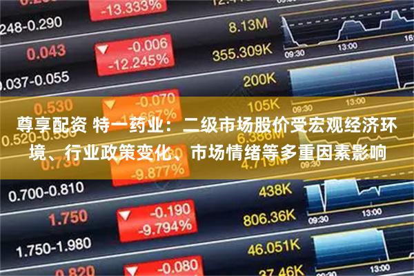 尊享配资 特一药业:二级市场股价受宏观经济环境、行业政策变化、市场情绪等多重因素影响