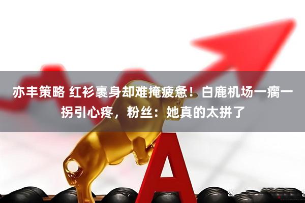 亦丰策略 红衫裹身却难掩疲惫！白鹿机场一瘸一拐引心疼，粉丝：她真的太拼了